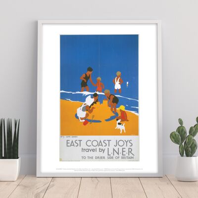 East Coast Joys Nr. 3 Safe Sands – Premium-Kunstdruck im Format 11 x 14 Zoll
