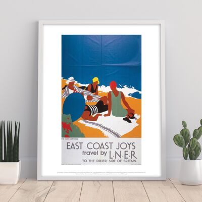 East Coast Joys Nr. 2 beim Sonnenbaden – 11 x 14 Zoll Premium-Kunstdruck