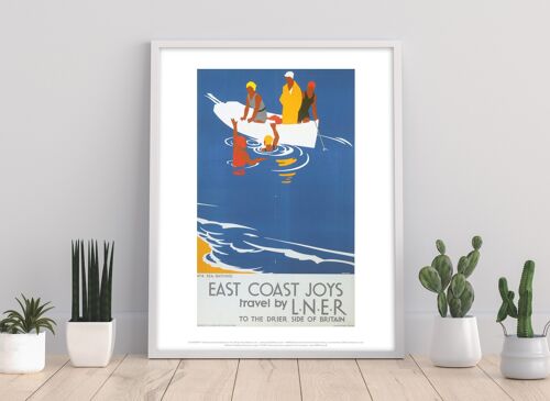 East Coast Joys No 4 Sea Bathing - 11X14” Premium Art Print