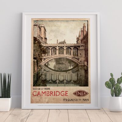 Seufzerbrücke – Cambridge – Premium-Kunstdruck, 27,9 x 35,6 cm