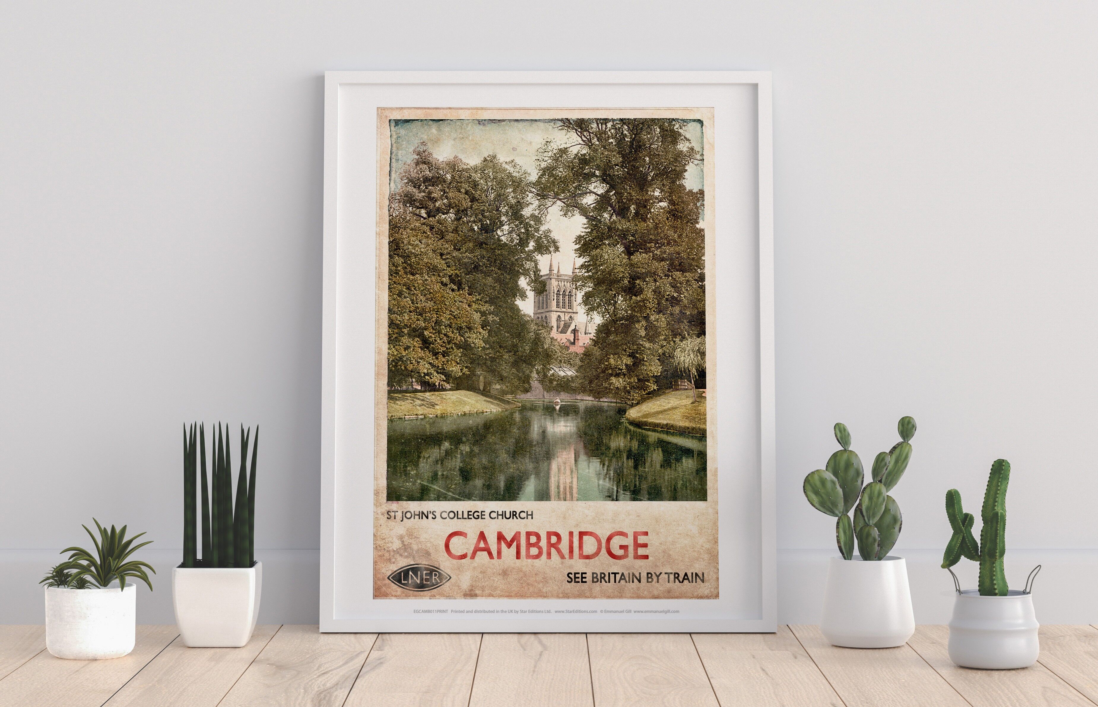 St John's College Church - Cambridge - Premium Art Print