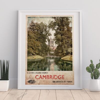 St John's College Church - Cambridge - Premium Art Print