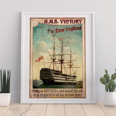 H.M.S. Victory - Southsea - 11X14” Premium Art Print