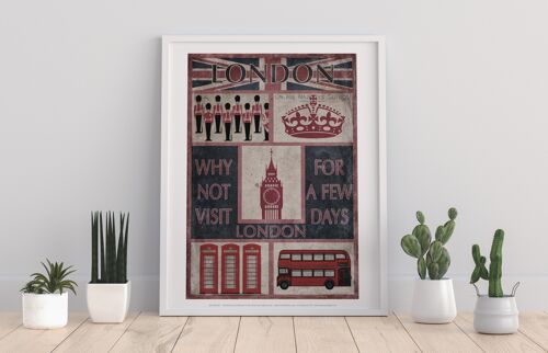 London - Why Not Visit - 11X14” Premium Art Print