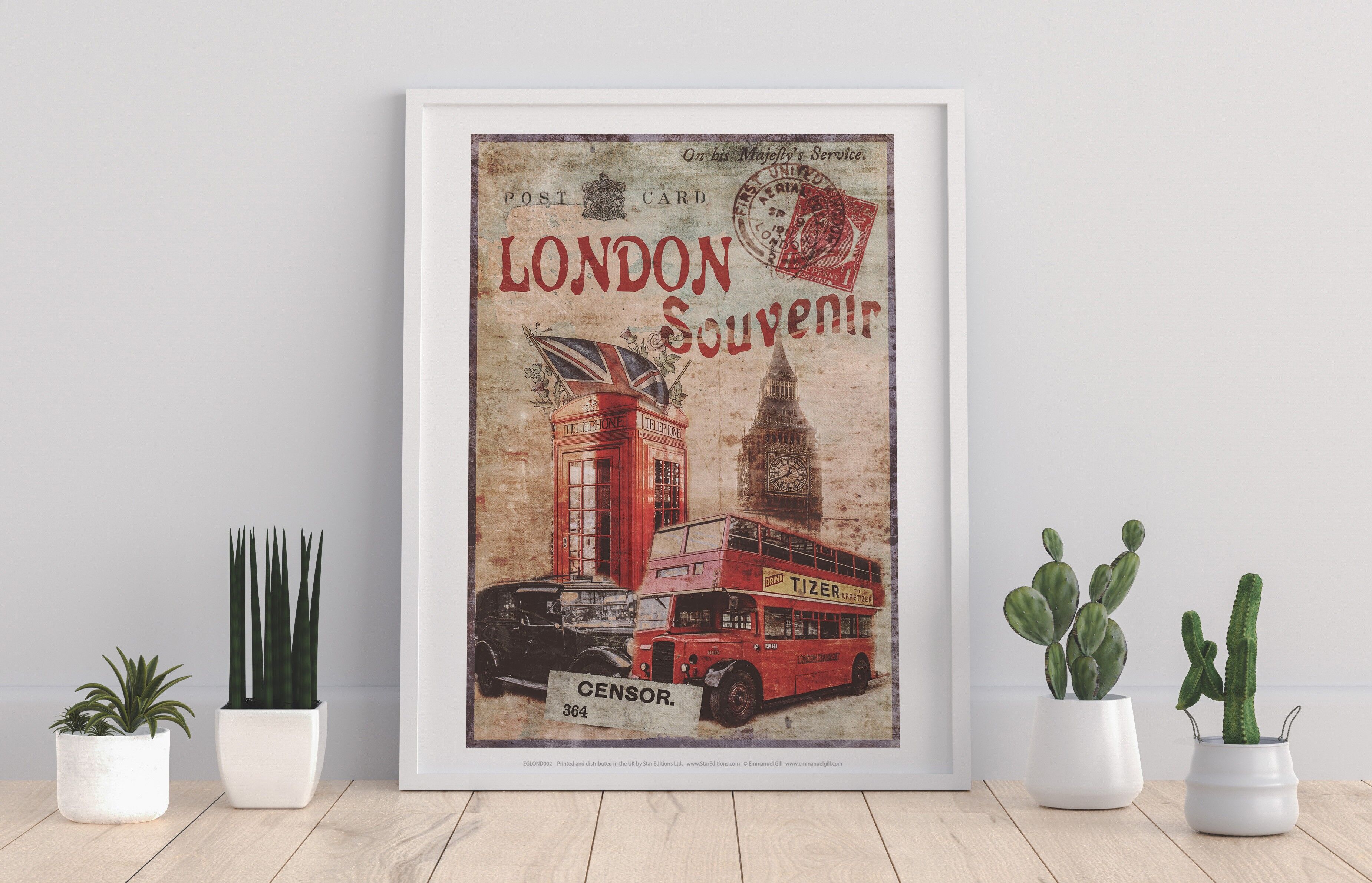 Souvenir di Londra - Stampa d'arte premium 11 x 14".