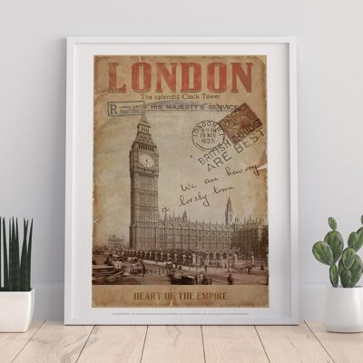 London – Herz des Imperiums – Premium-Kunstdruck im Format 11 x 14 Zoll