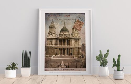 St. Pauls Cathedral - London - 11X14” Premium Art Print