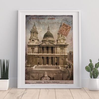 St. Pauls Cathedral - Londra - Stampa artistica premium 11 x 14".