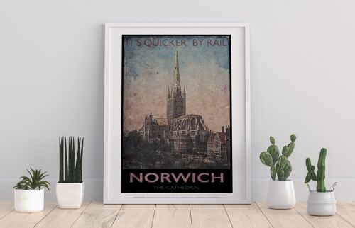 Norwich Cathedral - 11X14” Premium Art Print