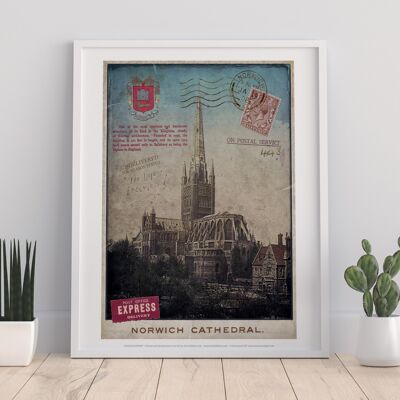 Norwich Cathedral - Norfolk - 11X14" Stampa d'arte premium