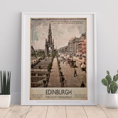 The Scotts Monument - Edimburgo - 11X14" Premium Art Print