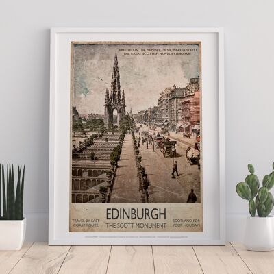 The Scotts Monument - Edinburgh - 11X14” Premium Art Print