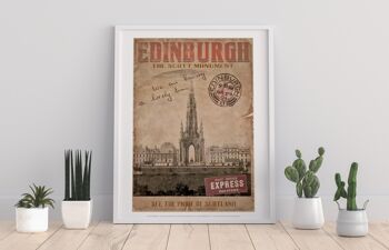 Édimbourg - Scott Monument - 11X14" Premium Art Print