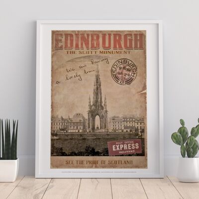 Edinburgh - Scott Monument - 11X14” Premium Art Print