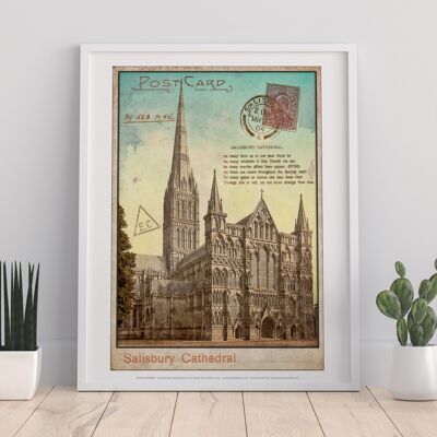 Sailsbury Cathedral - Wiltshire - 11X14” Premium Art Print
