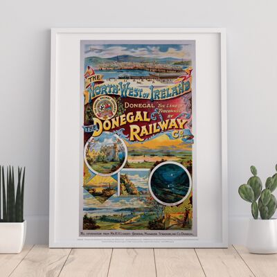 Donegal Railway – Premium-Kunstdruck im Format 11 x 14 Zoll