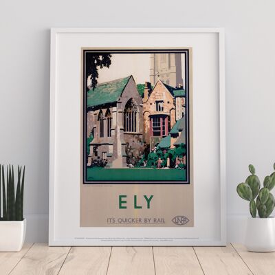 Ely Close Up Of Cathedral - 11X14” Premium Art Print