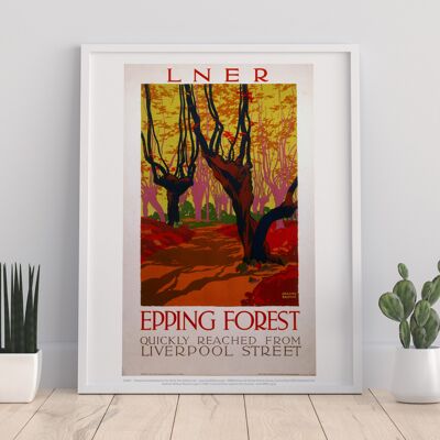 Bosque de Epping Alcanzado rápidamente - Impresión de arte premium de 11X14"