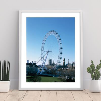 London Eye, Houses Of Parliment And Big Ben - Art Print