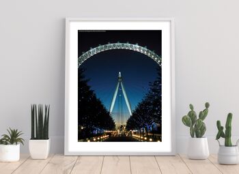 London Eye la nuit - 11X14" Premium Art Print