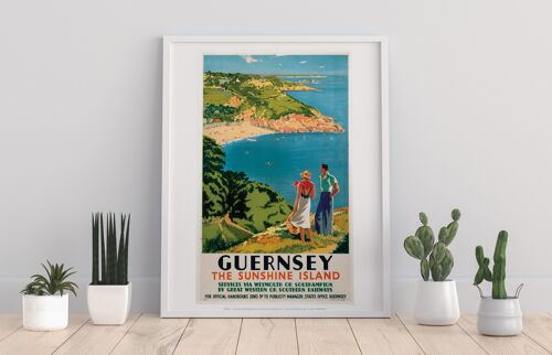 Guernsey, The Sunshine Island - 11X14” Premium Art Print