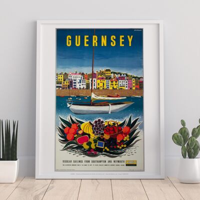 Guernsey – Premium-Kunstdruck im Format 11 x 14 Zoll