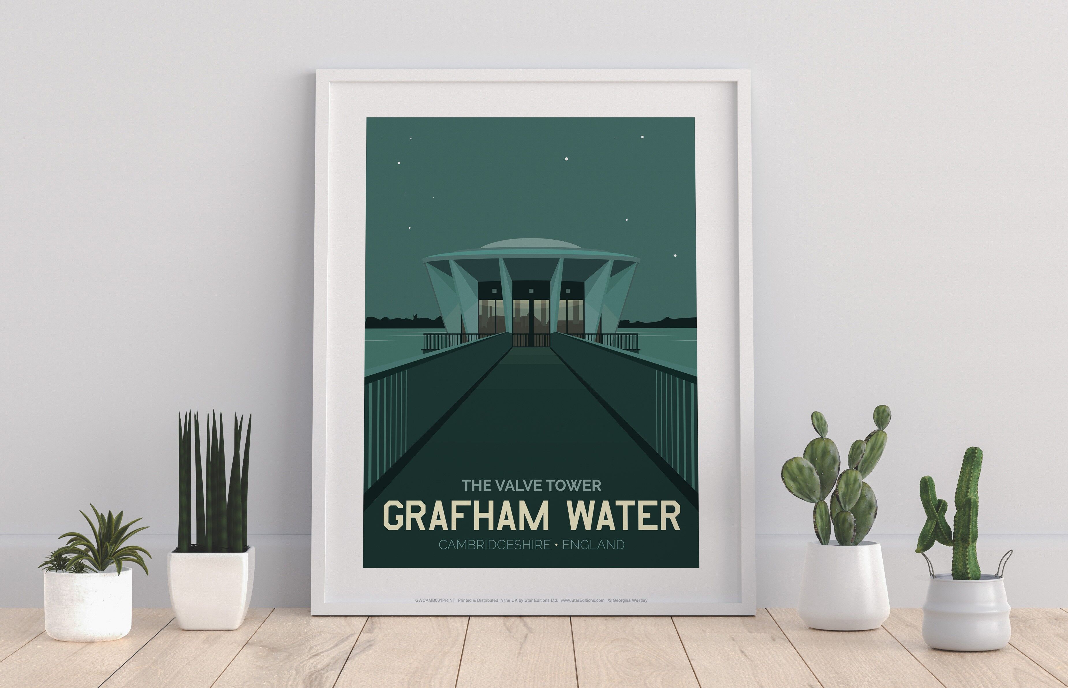 Poster - Grafham Water - Stampa d'arte premium 11 x 14".