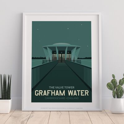 Poster – Grafham Water – Premium-Kunstdruck, 27,9 x 35,6 cm