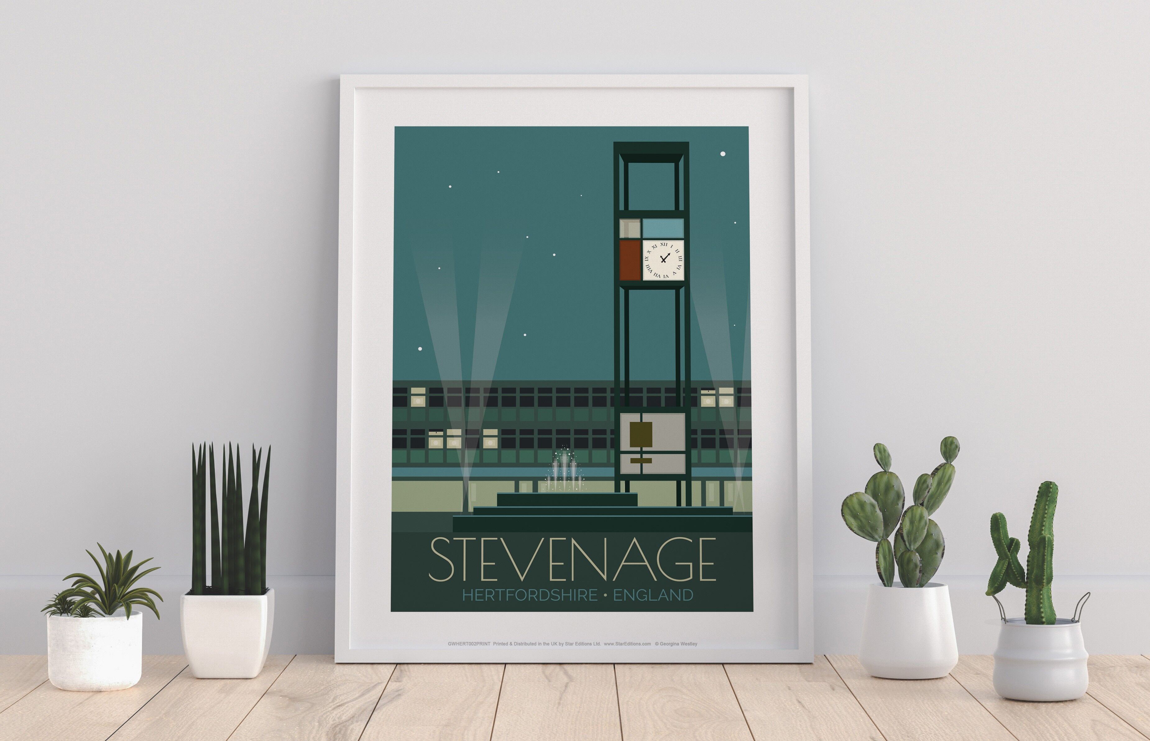 Poster - Stevenage - Stampa artistica premium 11 x 14".