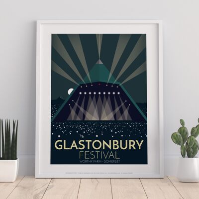 Poster - Festival di Glastonbury - Fattoria degna - Stampa d'arte