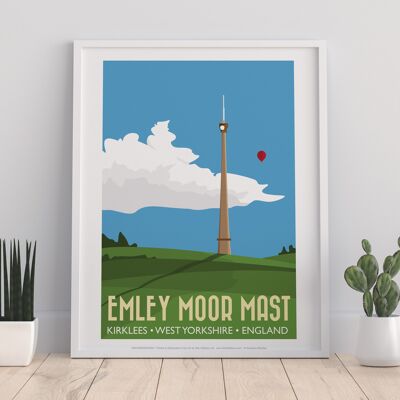 Poster - Emley Moor Mast - 11X14" Stampa d'arte premium
