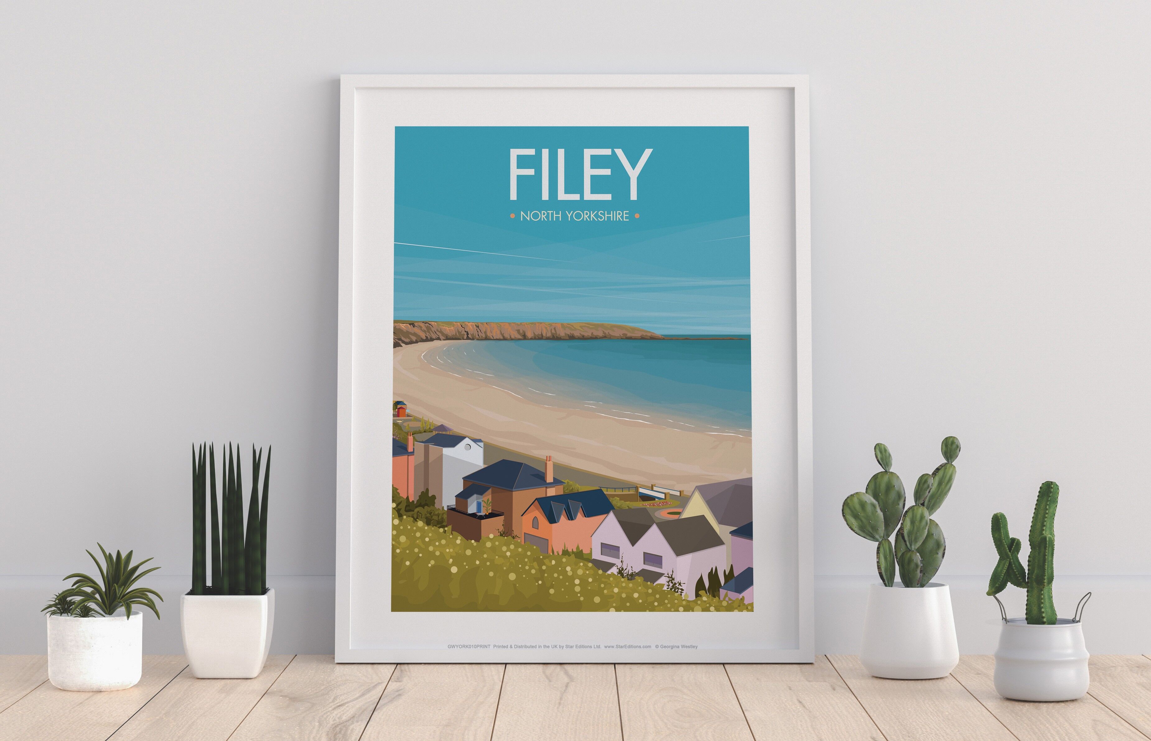 Poster - Filey - Stampa artistica premium 11 x 14".