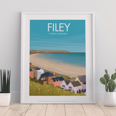 Poster – Filey – 27,9 x 35,6 cm Premium-Kunstdruck