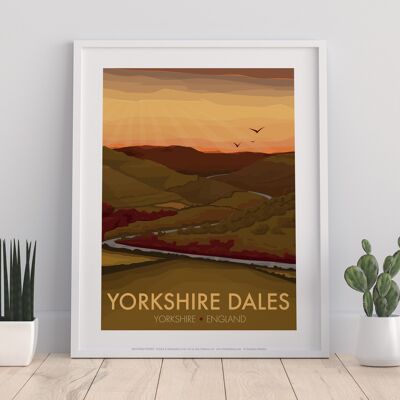 Póster - Valles de Yorkshire - 11X14" Impresión de arte premium