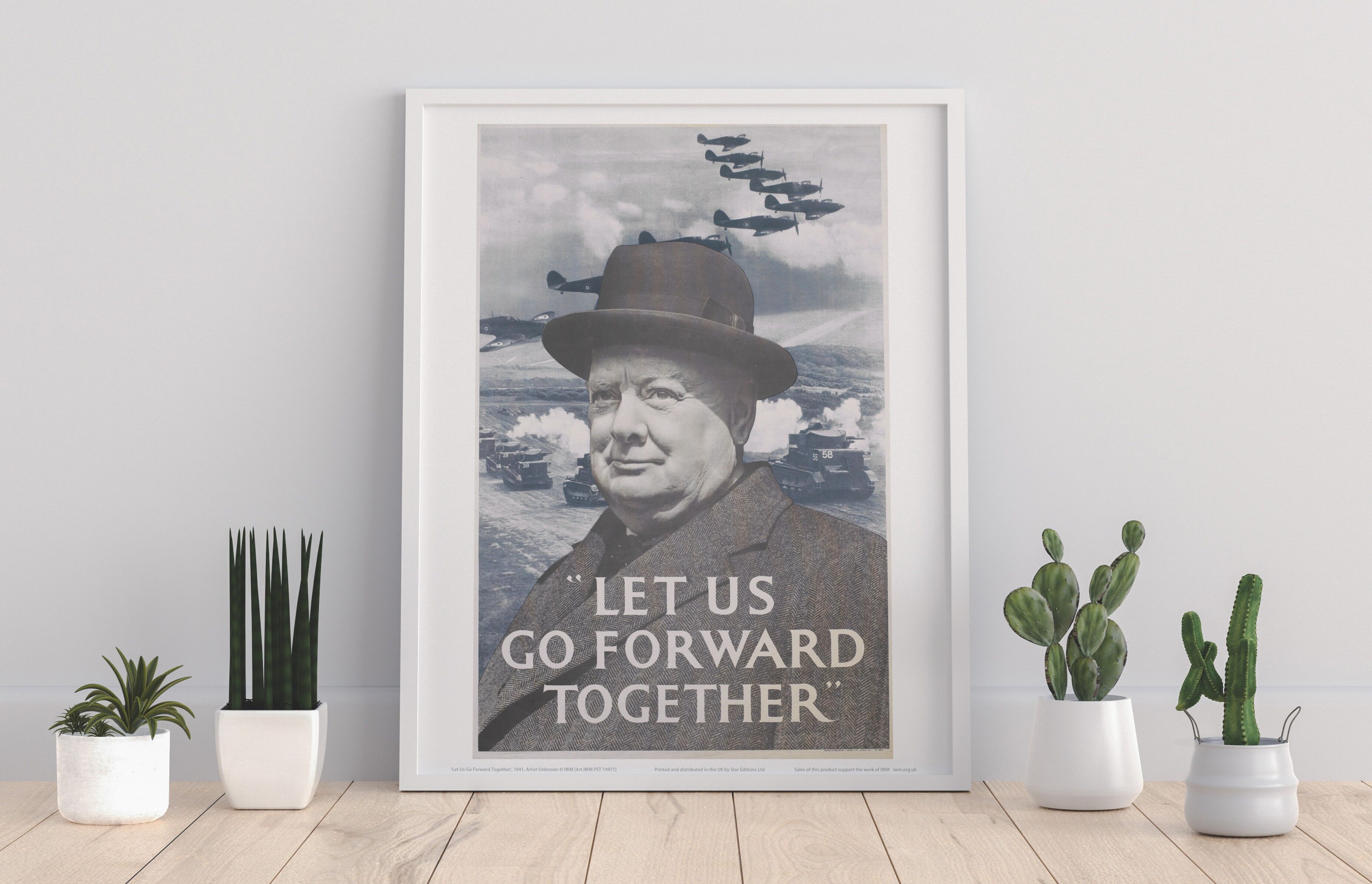 Poster – Winston Churchill – 27,9 x 35,6 cm Premium-Kunstdruck