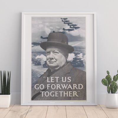 Poster - Winston Churchill - 11X14” Premium Art Print