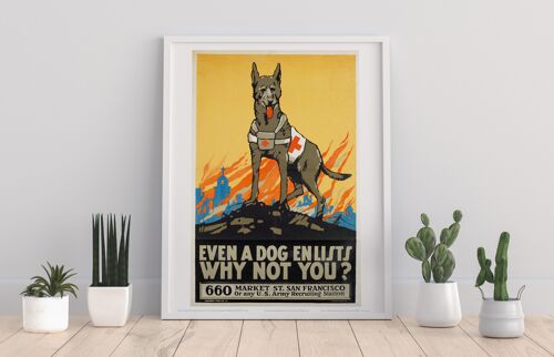 Rescue Dog - 11X14” Premium Art Print