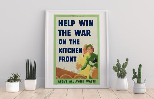 Food - Help Win The War - 11X14” Premium Art Print