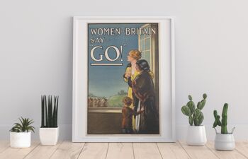 Affiche - La Grande-Bretagne des femmes disent aller - 11X14" Premium Art Print