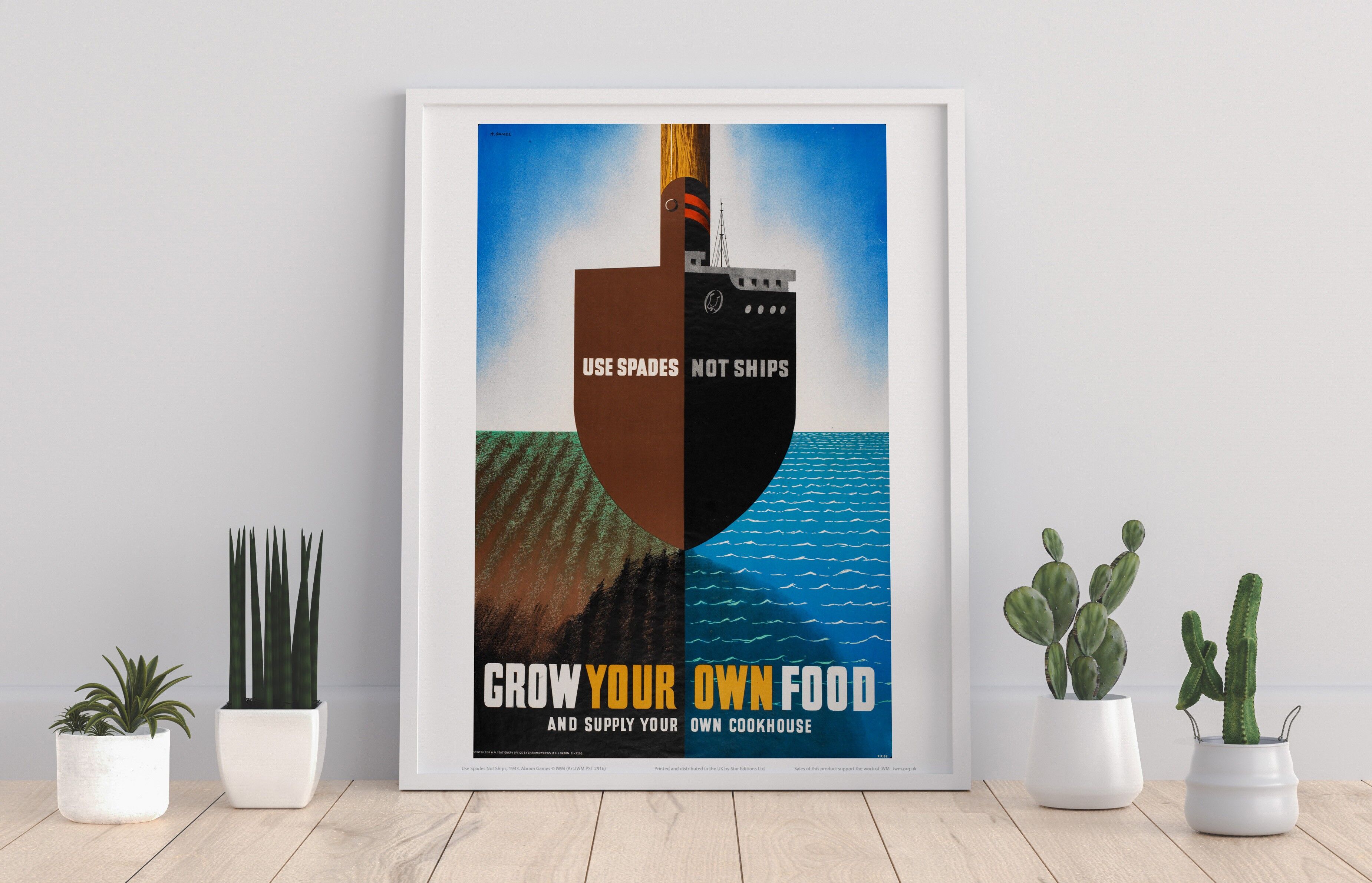 Poster - Use You Spade Not Ships - 11X14” Premium Art Print