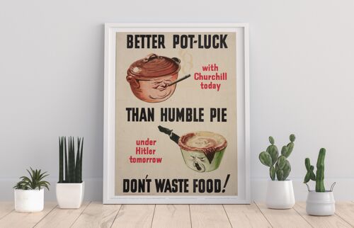 Poster - Don't Waste Food - 11X14” Premium Art Print