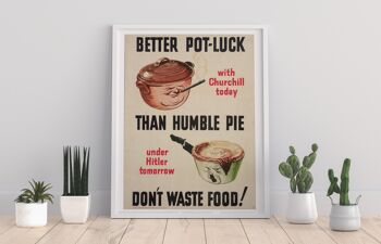 Affiche - Ne gaspillez pas de nourriture - 11X14" Premium Art Print