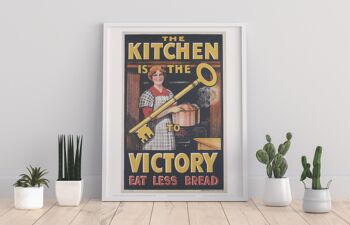 La cuisine est la clé de la victoire - 11X14" Premium Art Print