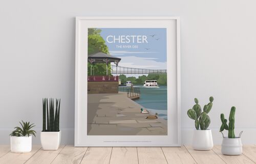 Chester - River Dee - 11X14” Premium Art Print