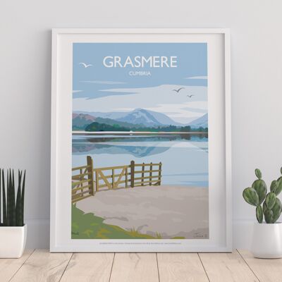 Grasmere - Cumbria - Impresión de arte premium de 11X14"