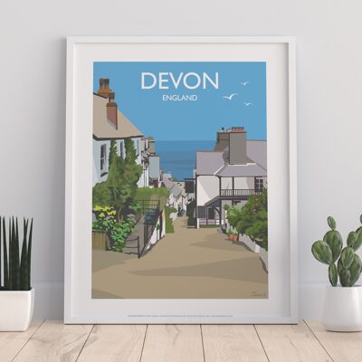 Devon - Impression artistique de qualité supérieure 11 x 14 po