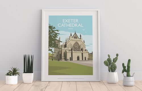 Exeter Cathedral - 11X14” Premium Art Print