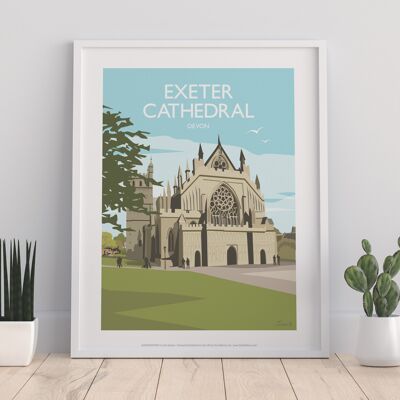 Catedral de Exeter - Impresión de arte premium de 11X14"