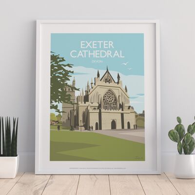 Exeter Cathedral - 11X14” Premium Art Print