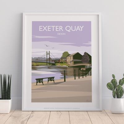 Muelle de Exeter - Impresión de arte premium de 11X14"
